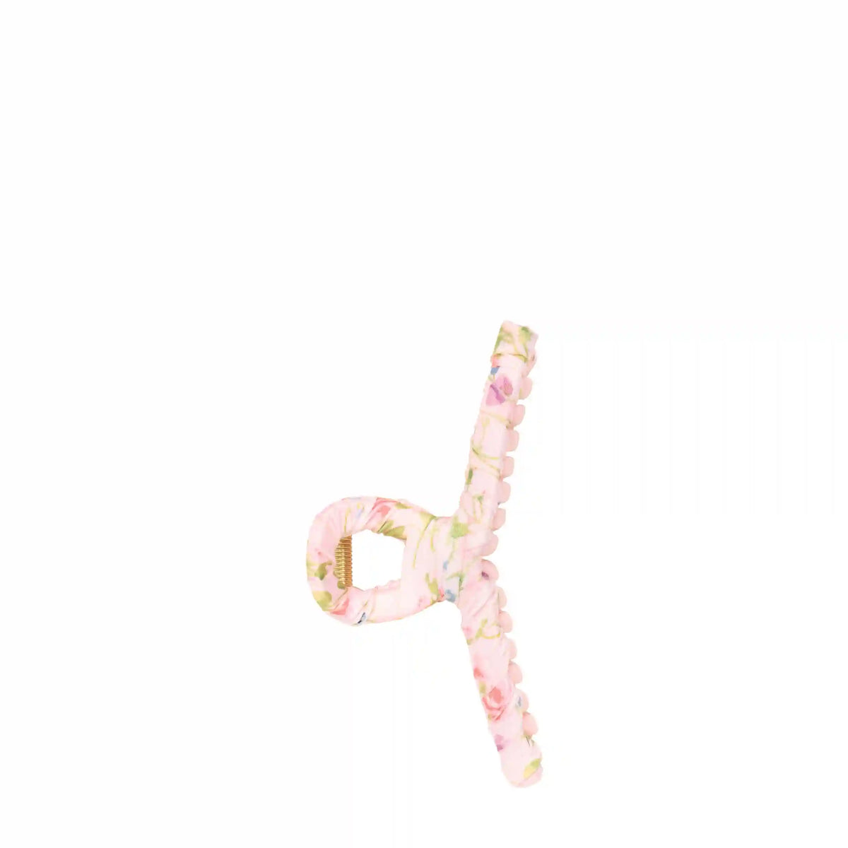 Wet Brush × Hill House Fabric Wrapped Claw Clip - Pink Bluebonnet Floral