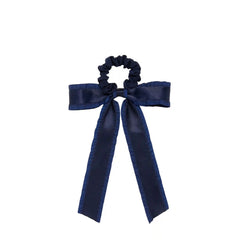 Wet Brush × Hill House Ruffle Bow Scrunchie - Navy